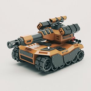 3D model Stylized Tank 05