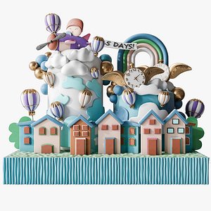 Wooden Toys Collection 3D model