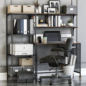 IKEA FJALLBO loft office workplace