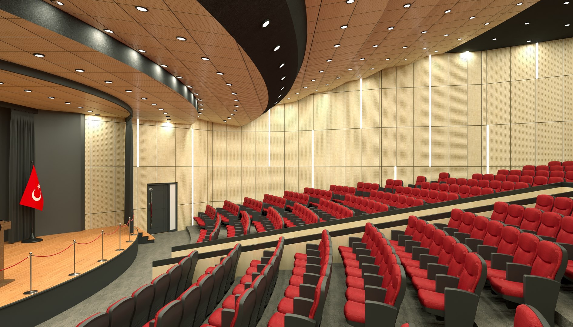 3D hall conference auditorium TurboSquid 1677102