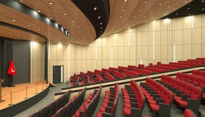 3D hall conference auditorium