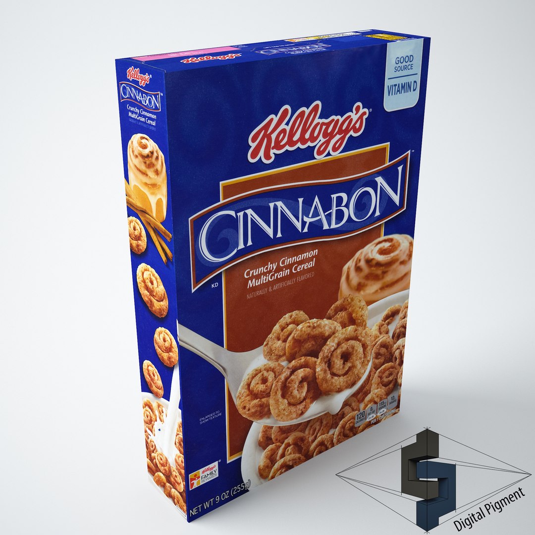 Max Kellogs Cinnabon Cereal Box