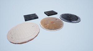 3D pack manhole grating model