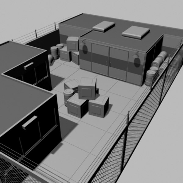 3d model storage buildings