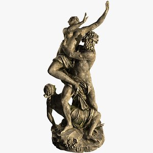 3D statue pluto abducting proserpine model