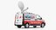 Opel Vivaro Tv News Car Rigged 3D Model
