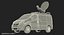 Opel Vivaro Tv News Car Rigged 3D Model