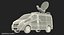 Opel Vivaro Tv News Car Rigged 3D Model