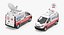 Opel Vivaro Tv News Car Rigged 3D Model