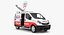 Opel Vivaro Tv News Car Rigged 3D Model