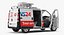 Opel Vivaro Tv News Car Rigged 3D Model