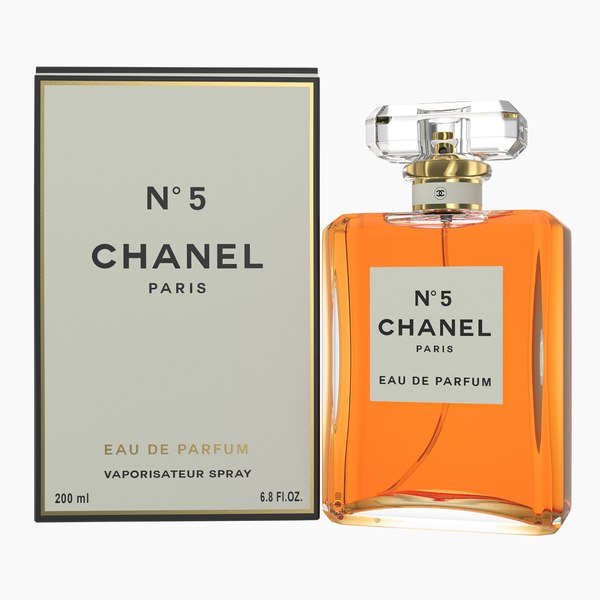 modèle 3D de Chanel No 5 Eau de Parfum Spray avec Boîte