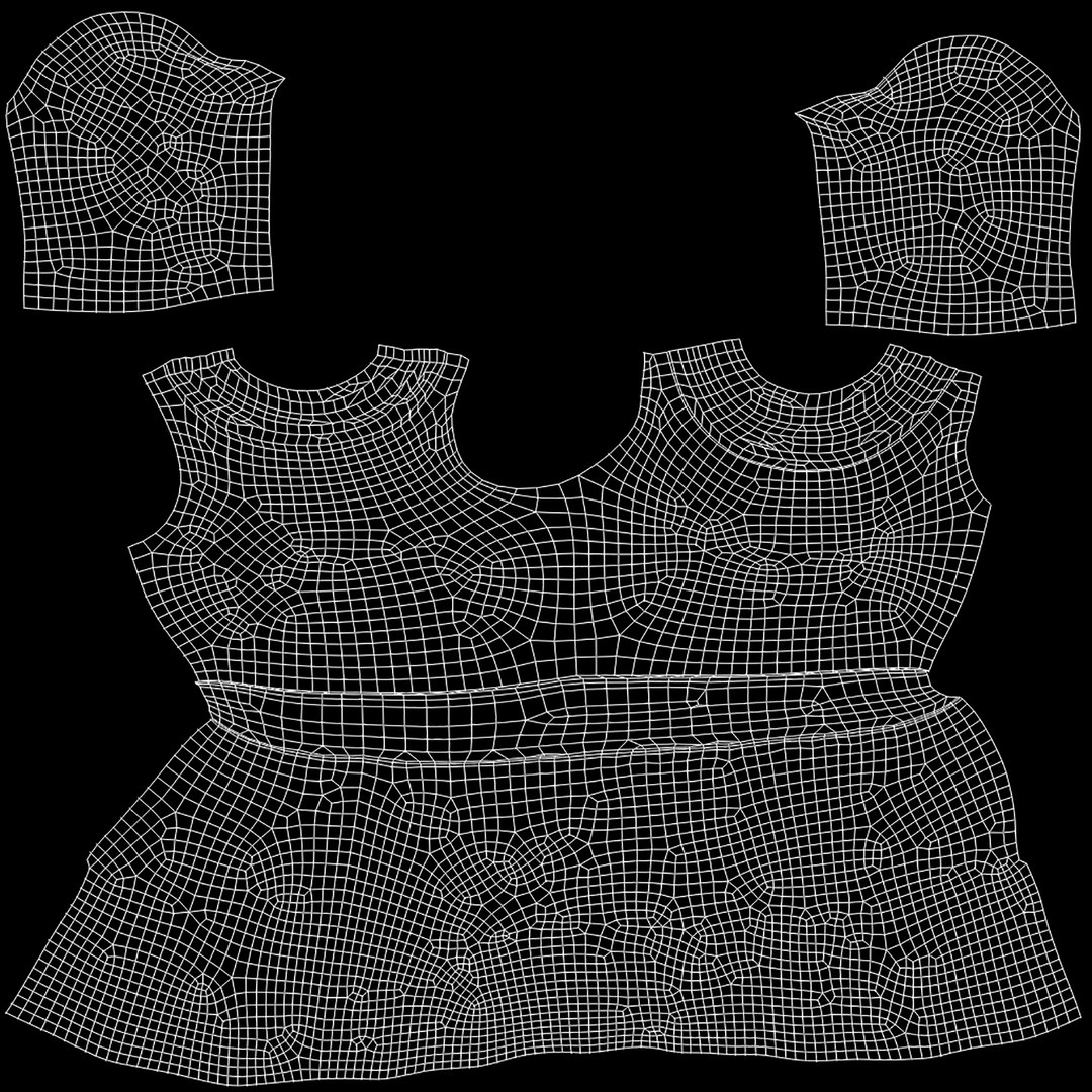 Royal Mini Dress 3D Model - TurboSquid 1828547