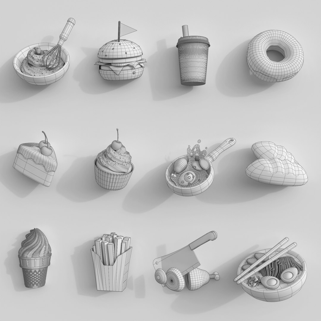 Isometric Food Icon Model - TurboSquid 2332139