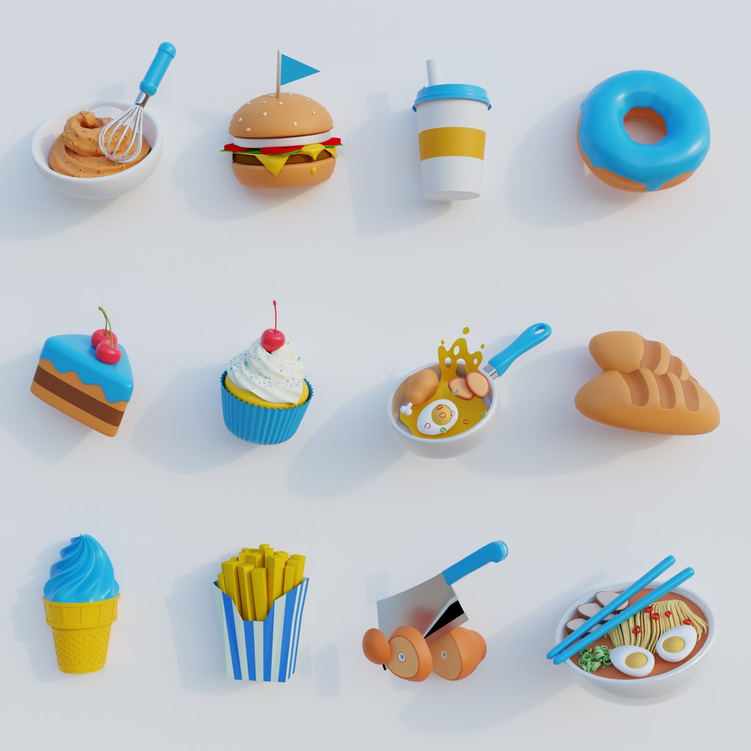 Isometric Food Icon Model - TurboSquid 2332139