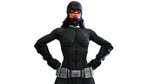 3D model Female Urban Vigilante Hero