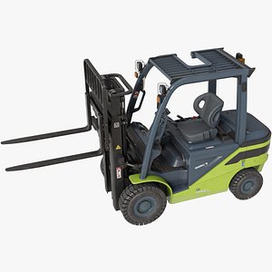 3D Forklift Truck03 Green All PBR Unity UE Textures