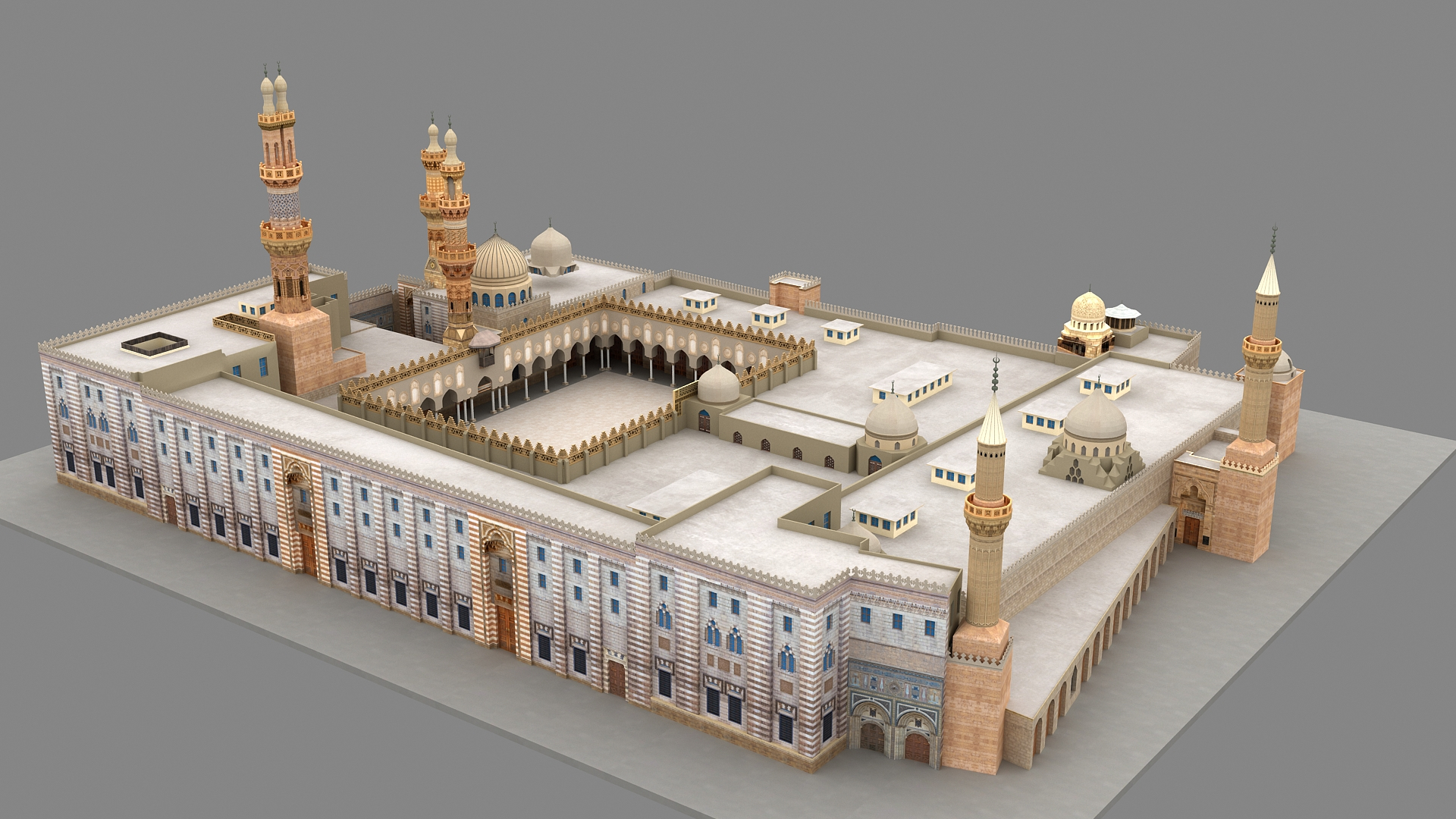 3D Al-Azhar Mosque Egypt model https://p.turbosquid.com/ts-thumb/WX/mgKNY1/Eb/azharmosque/jpg/1752903493/1920x1080/turn_fit_q99/8dd3a03aeaa1760df14f2474956e48865287bf97/azharmosque-1.jpg