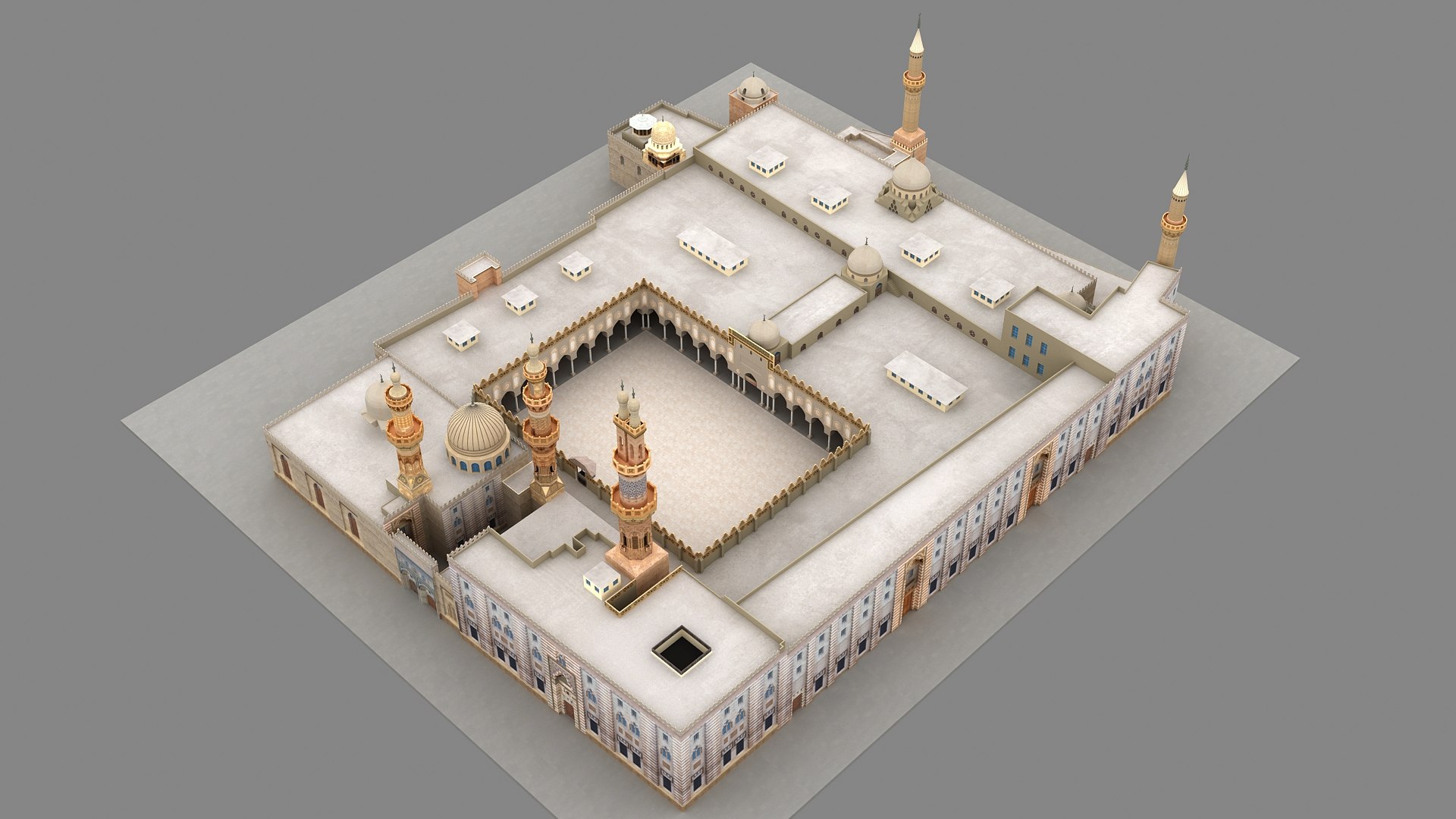 3D Al-Azhar Mosque Egypt Model - TurboSquid 2435932