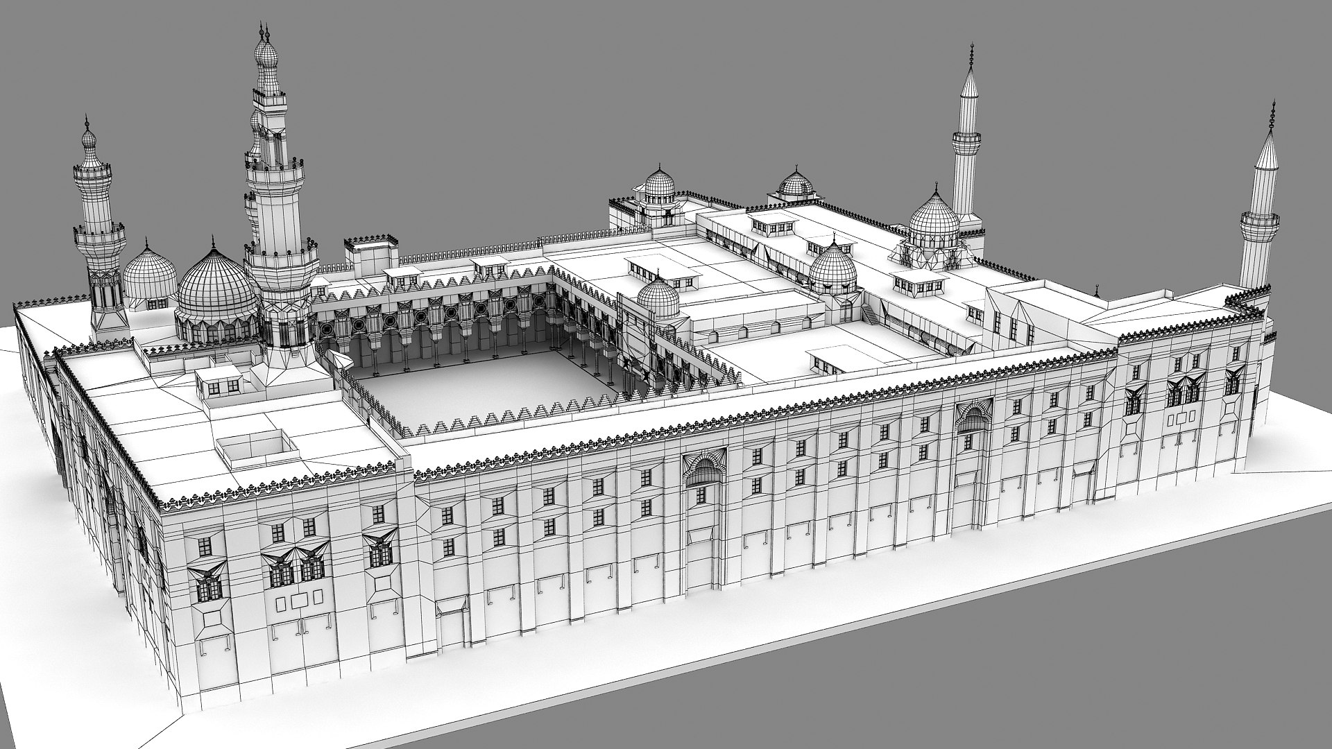 3D Al-Azhar Mosque Egypt Model - TurboSquid 2435932