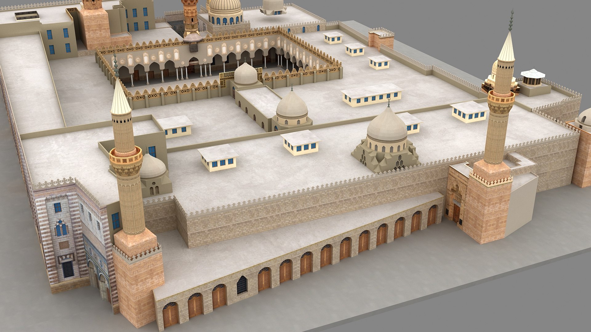 3D Al-Azhar Mosque Egypt Model - TurboSquid 2435932