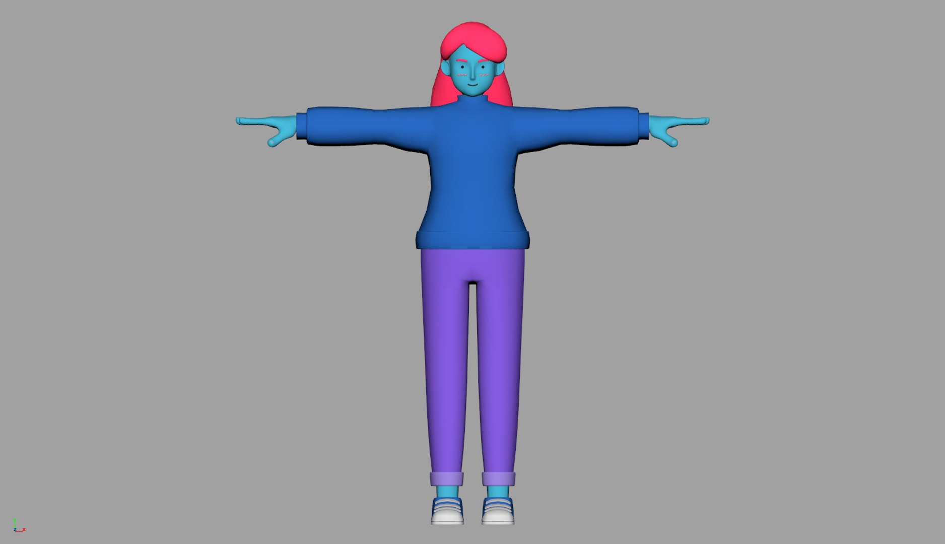 young cute cartoon woman character 3D https://p.turbosquid.com/ts-thumb/WX/on5SCu/eAOMWMML/preview01/jpg/1586178853/1920x1080/fit_q87/5f9a3f8bc276a2f12a0237f7853156daebc5a235/preview01.jpg