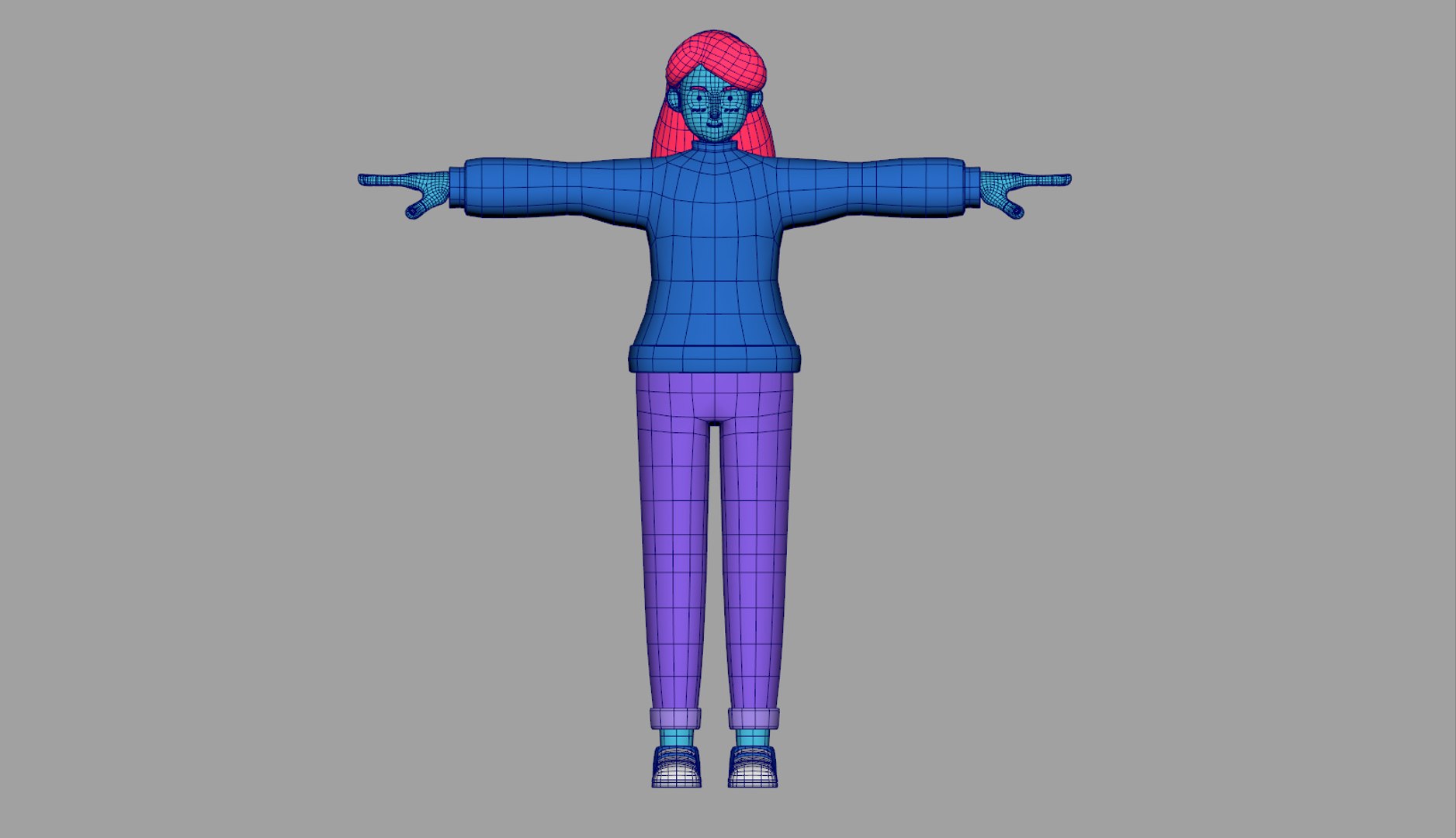 young cute cartoon woman character 3D https://p.turbosquid.com/ts-thumb/WX/on5SCu/uHapWgrg/wireframe01/jpg/1586178896/1920x1080/fit_q87/ff4513ed4b9e26efc175a2d86664f930e997d8f7/wireframe01.jpg
