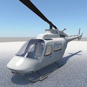 helicopter bell 3d fbx
