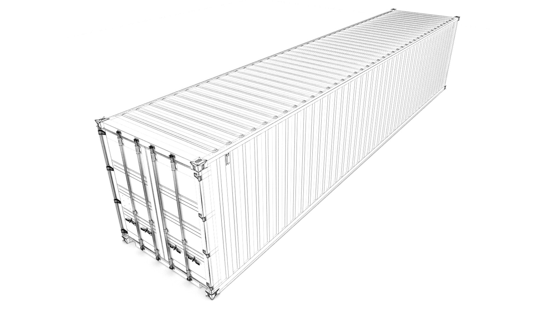 3D 40 Ft EVERGREEN Standard Shipping Container - TurboSquid 2004896