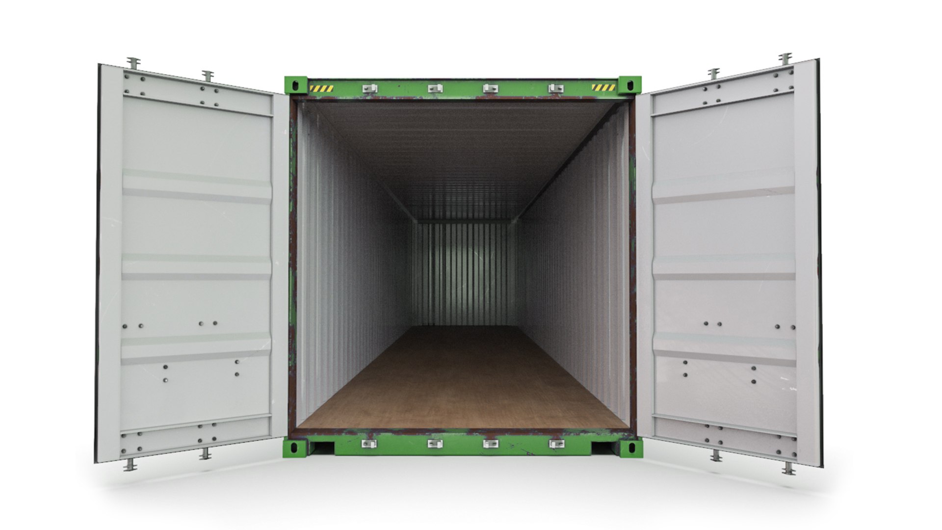 3D 40 ft EVERGREEN standard shipping container TurboSquid 2004896