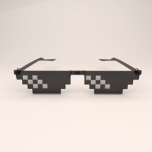 8 bit pixel thug 3D model