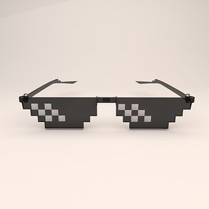 8 bit pixel thug life glasses