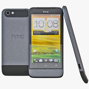 3d model black htc v cell phone