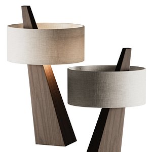 Wabi Sabi Style Table Lamp 3D