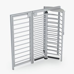 3d turnstile door model