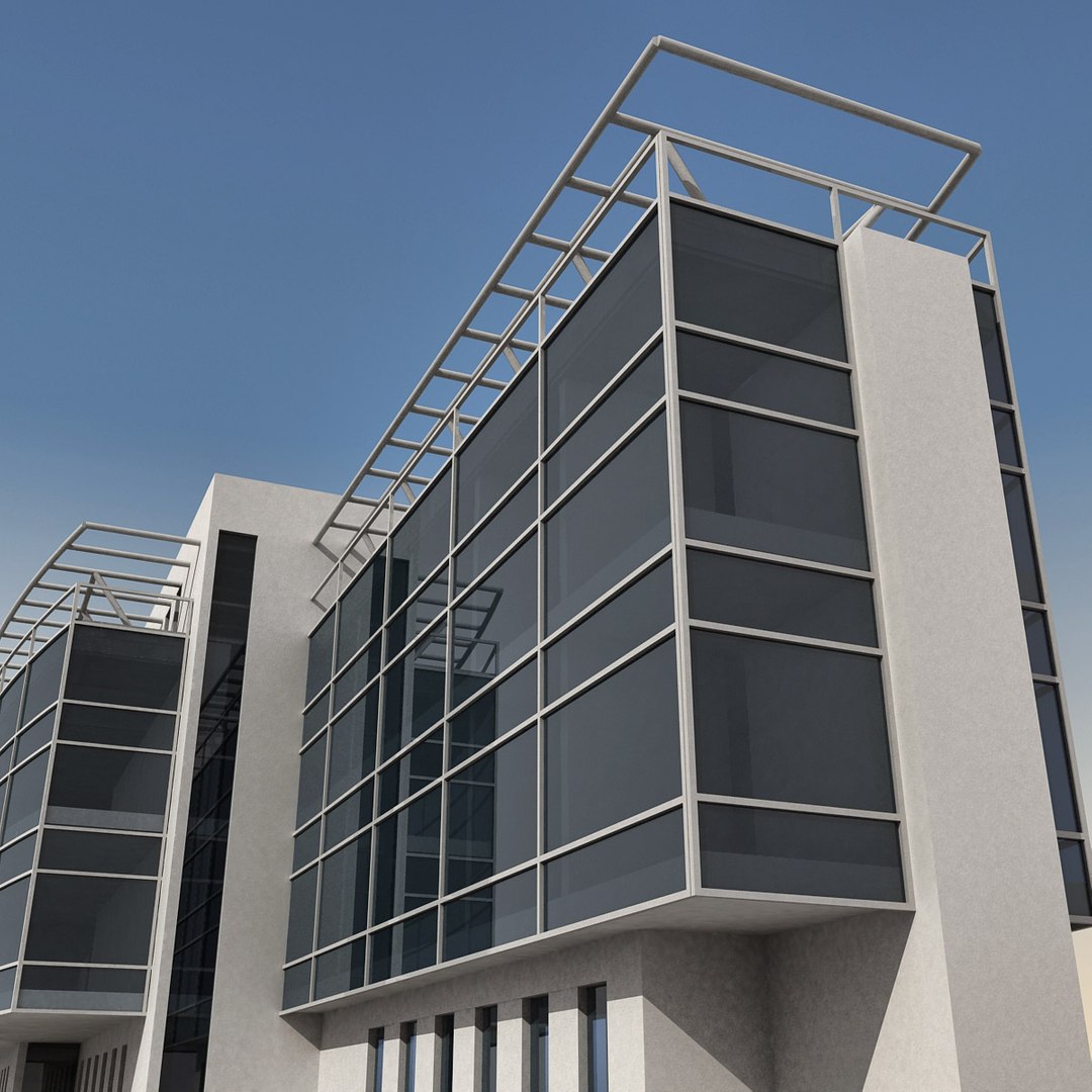 modern building 3d max