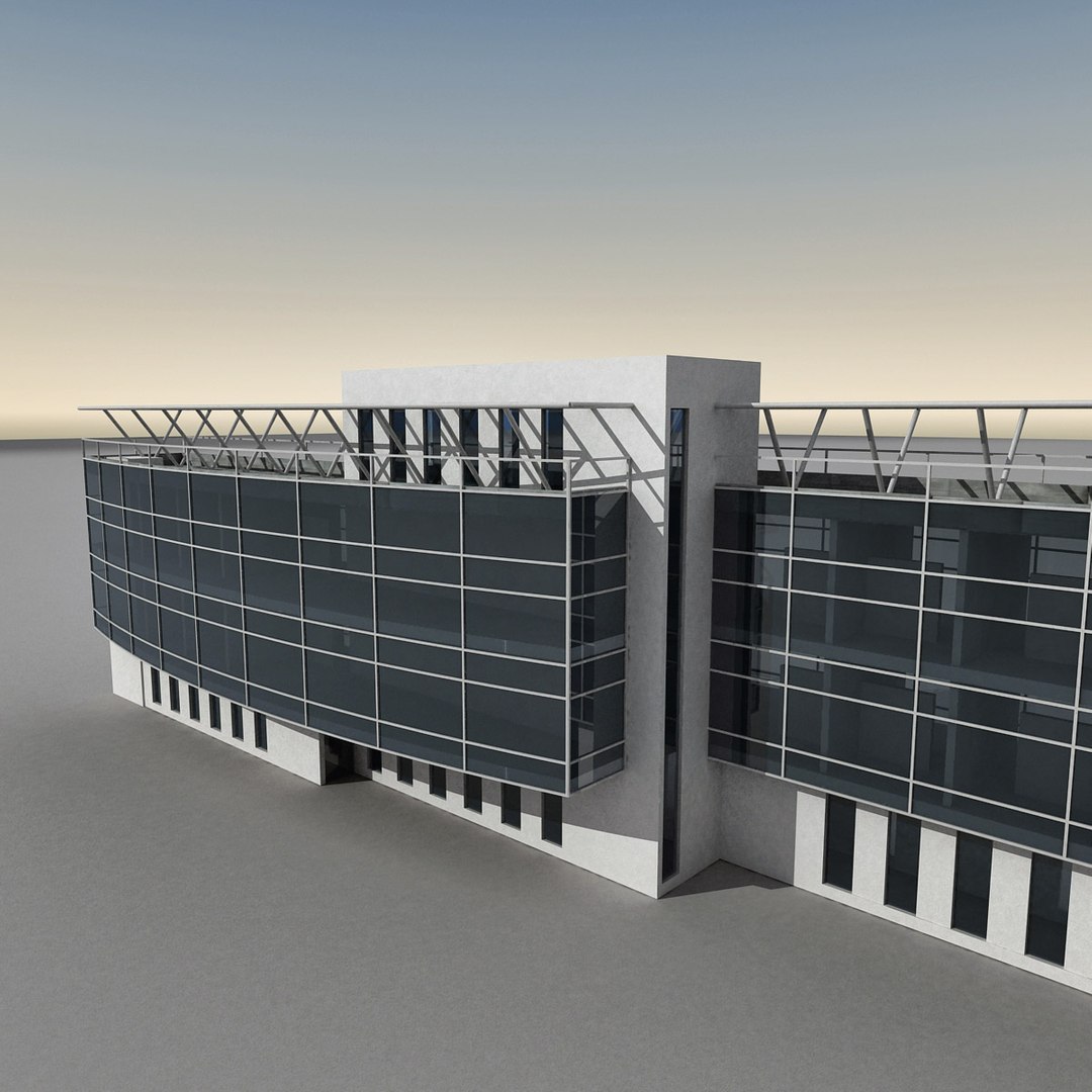 modern building 3d max