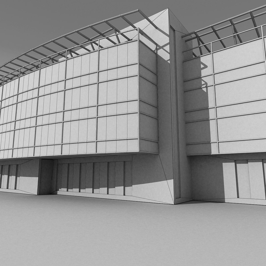 modern building 3d max