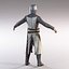 Knight templar lowpoly