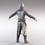 Knight templar lowpoly