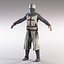 Knight templar lowpoly