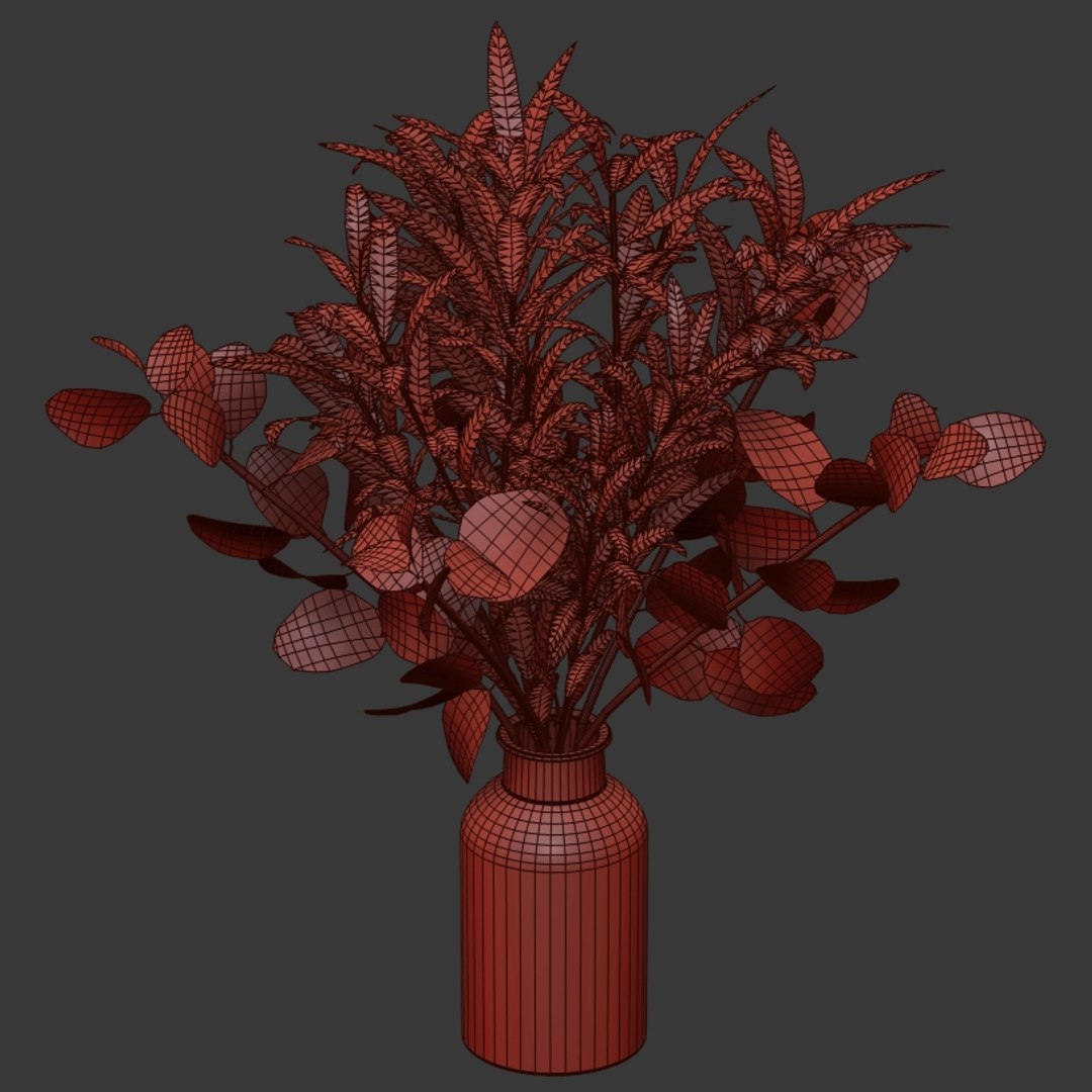 Eucalyptus bouquet olive 3D model - TurboSquid 1570103