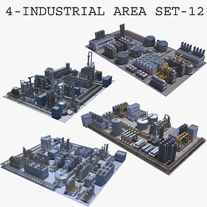 4-Industrial area set -12 3D