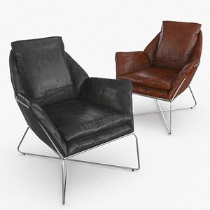 3D Leather Armchair v5