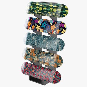 Skateboard Deck Display 3D model