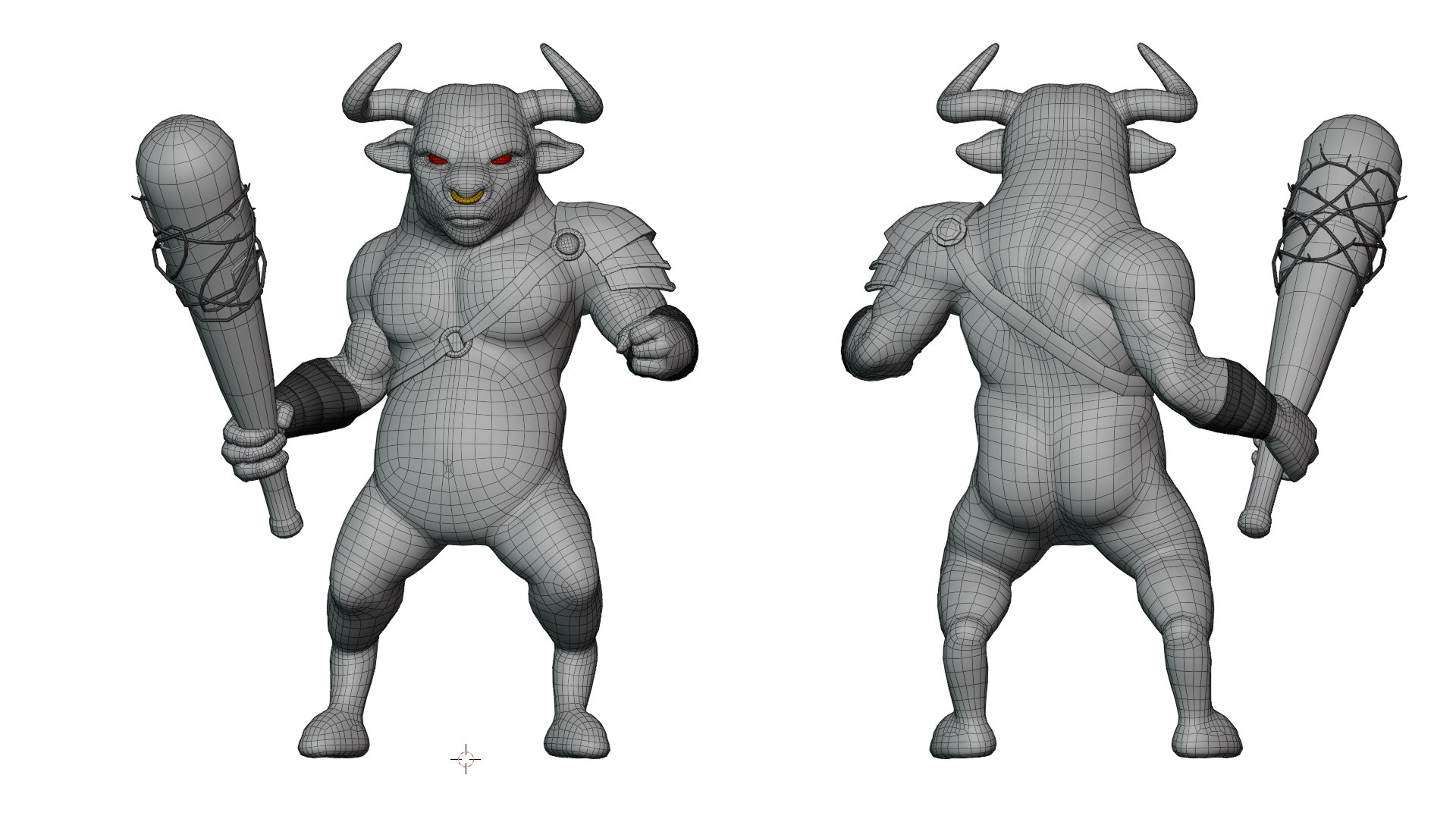 3D Minataur Monster Game asset - lowpoly 3D Low-poly 3D model https://p.turbosquid.com/ts-thumb/WY/GeNKkV/kG/wireframe/png/1777916063/1920x1080/fit_q87/8f6aa34dfd9549dbe4cf54e947512e8ac5f8478f/wireframe.jpg
