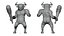 Risorsa per gioco Minataur Monster - modello 3D low-poly