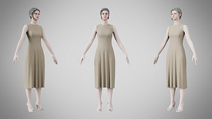 Dress 43 Pale Oyster