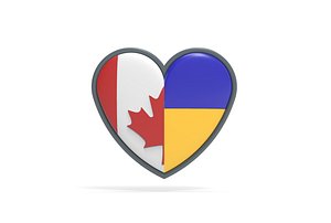 Canada Ukraine heart