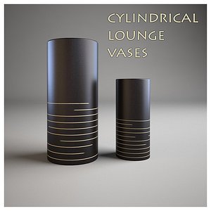Cylindrical lounge vases